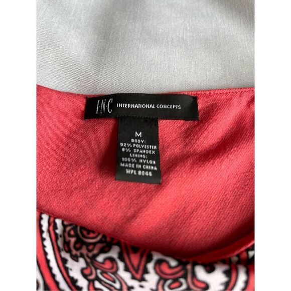 INC International Concepts Red White Dress - Picture 5 of 16